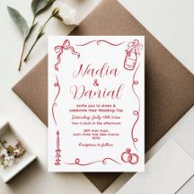 Hand Drawn Whimsical Collection Wedding