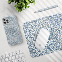 Blue Majolica Moroccan Mixed Tiles 03 Collection