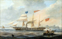 Clipper ship Men's Ties