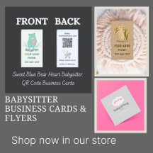 Babysitter Business Cards & Flyers