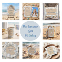 Coastal Teen The Summer Girl Birthday