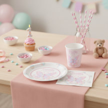 Sweet Marshmallow Butterfly Birthday Party 
