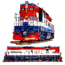 EMD SD-9 USA 250th Anniversary