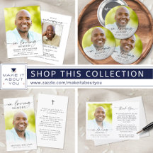 Modern Funeral In Loving Memory Photo M3B-C2