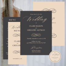 Elegant Minimalist Almond Gray Wedding Collection