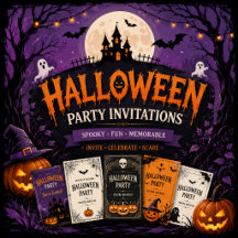 Halloween Party Invitations