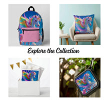 Rainbow Winged Prancing Unicorn 