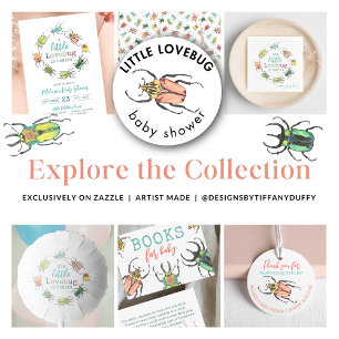 Love Bugs Baby Shower Books for Baby Request Enclosure Card
