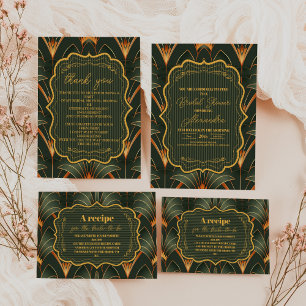 Elegant Geometric Art Deco Bridal Shower 