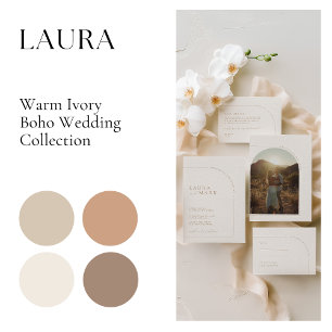 Minimalist Arch Wedding Ceremony Programs Hand Fan