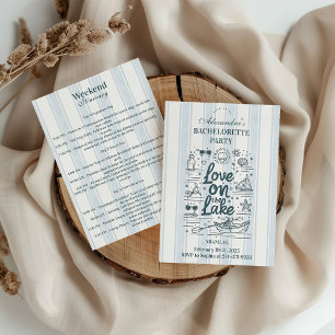 Nautical Lake Weekend Bachelorette Can Cooler