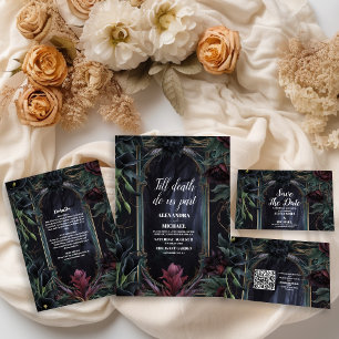 Till death  do us part Gothic Halloween Wedding Save The Date