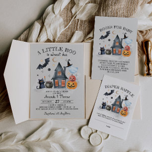 Halloween Baby Shower Books for Baby Enclosure Card