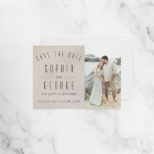Modern Metallic Foil Itinerary Wedding Welcome Invitation