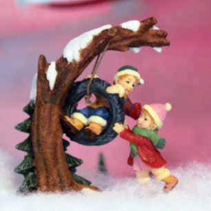 Skier's Village Christmas Card