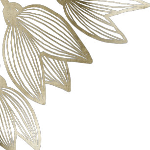 Gold Tulip Blossoms   Wedding Invitation