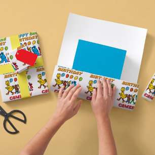 Sesame Street Pals   Birthday Balloons - Thank You Invitation