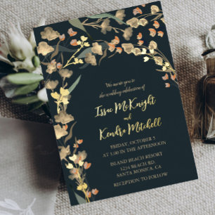 Emerald Rust Wedding Elegant Rose Gold 