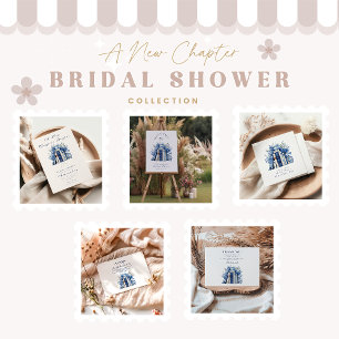 A New Chapter Bridal Shower Recipe Enclosure Card