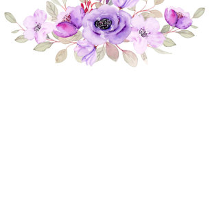 Purple Watercolor Peony Flowers Wedding Shower Inv Invitation