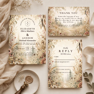Whimsical Boho Woodland Wedding Save The Date