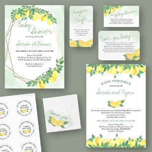 Book for Baby Poem Citrus Lemon Neutral Enclosure Card