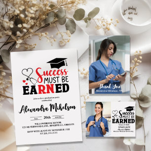 Photo Nursing School Graduate  Invitation