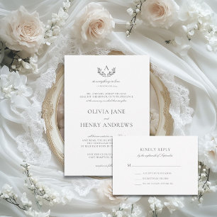 Olivia Invitacion de Boda Catolica Wedding Invitation