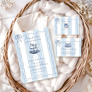 Tea With The Mum To Be Baby Shower  Registry Enclosure Card