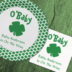 O'Baby St Patrick's Day Baby Shower Napkin