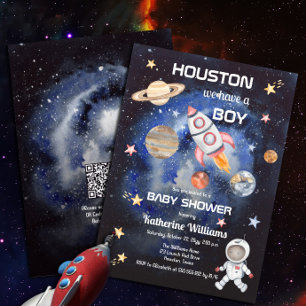 Outer Space Houston We Have a Boy Baby Shower