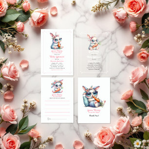 Some Bunny Is On the Way Baby Shower Advice Card