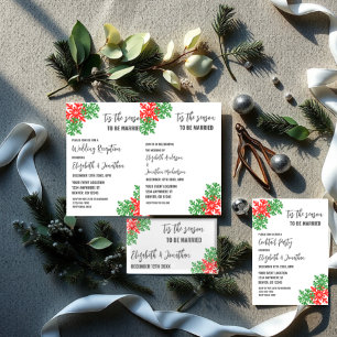 Tis The Season Christmas Wedding Invitation