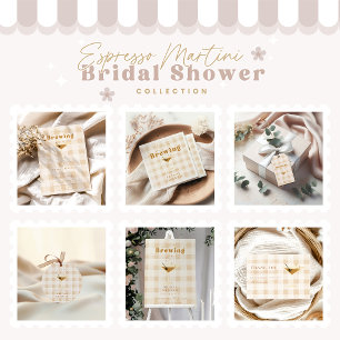 Love is Brewing Espresso Martini Bridal Shower  Invitation