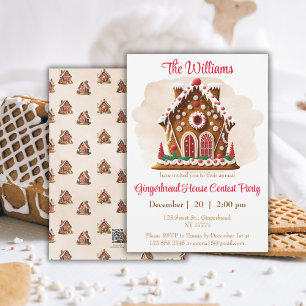 Gingerbread House  Family Name  1 photo  Ceramic Tree Decoration