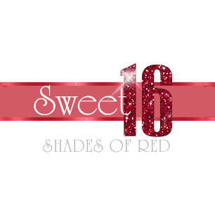 Disco Lights Sweet 16 Red ID777 Invitation