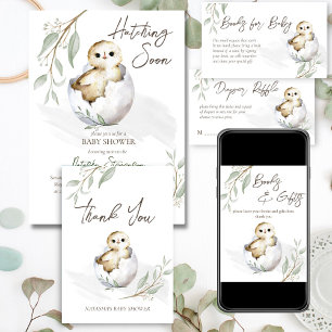 Hatching soon little bird tapee boho tent baby  invitation