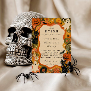 Elegant Vintage Retro Halloween Party Tote Bag