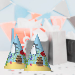 Under the sea shark boys 1st birthday party  invitation