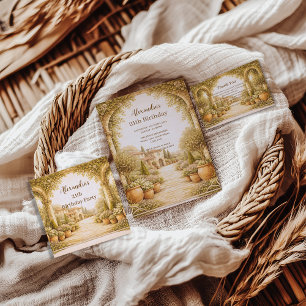 Vintage Estate Garden Birthday Invitation