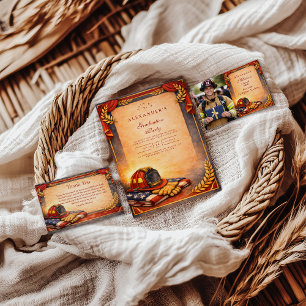 Fire Department Graduation RSVP Card