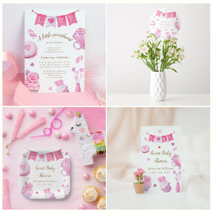 A Little Sweetheart Diaper Raffle Ticket Enclosure Card