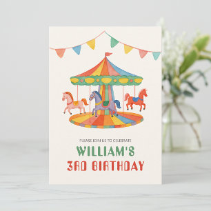 Adorable Carousel Birthday Paper Cups