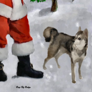 Alaskan Klee Kai Christmas Gifts Holiday Card
