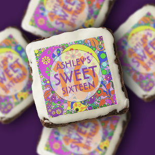 Colourful Sweet 16 Birthday Party Invitations