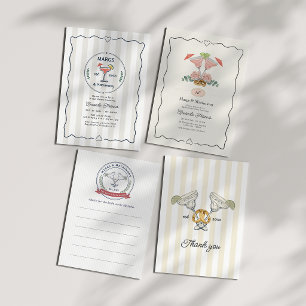 Margs & Matrimony Margarita Bachelorette Party Invitation