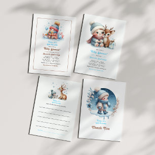 Mocha Mousse "Baby It’s Cold Outside!" Baby Shower Invitation