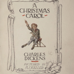 Vintage Dickens A Christmas Carol Gift Tag