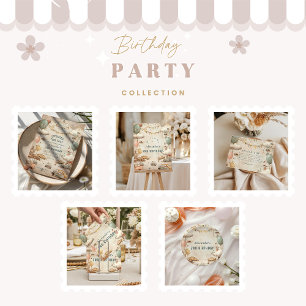 Vintage Storybook Car Two Fast Birthday Paper Plate