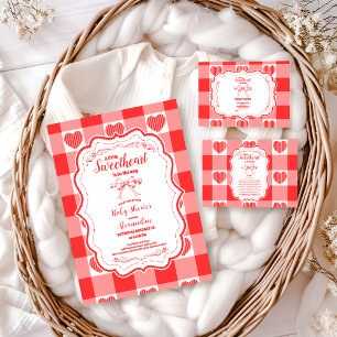 Valentine Little Sweetheart Girl Books for Baby Enclosure Card
